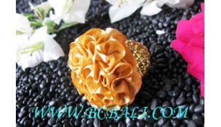 Polyster Fabric Rings Flower